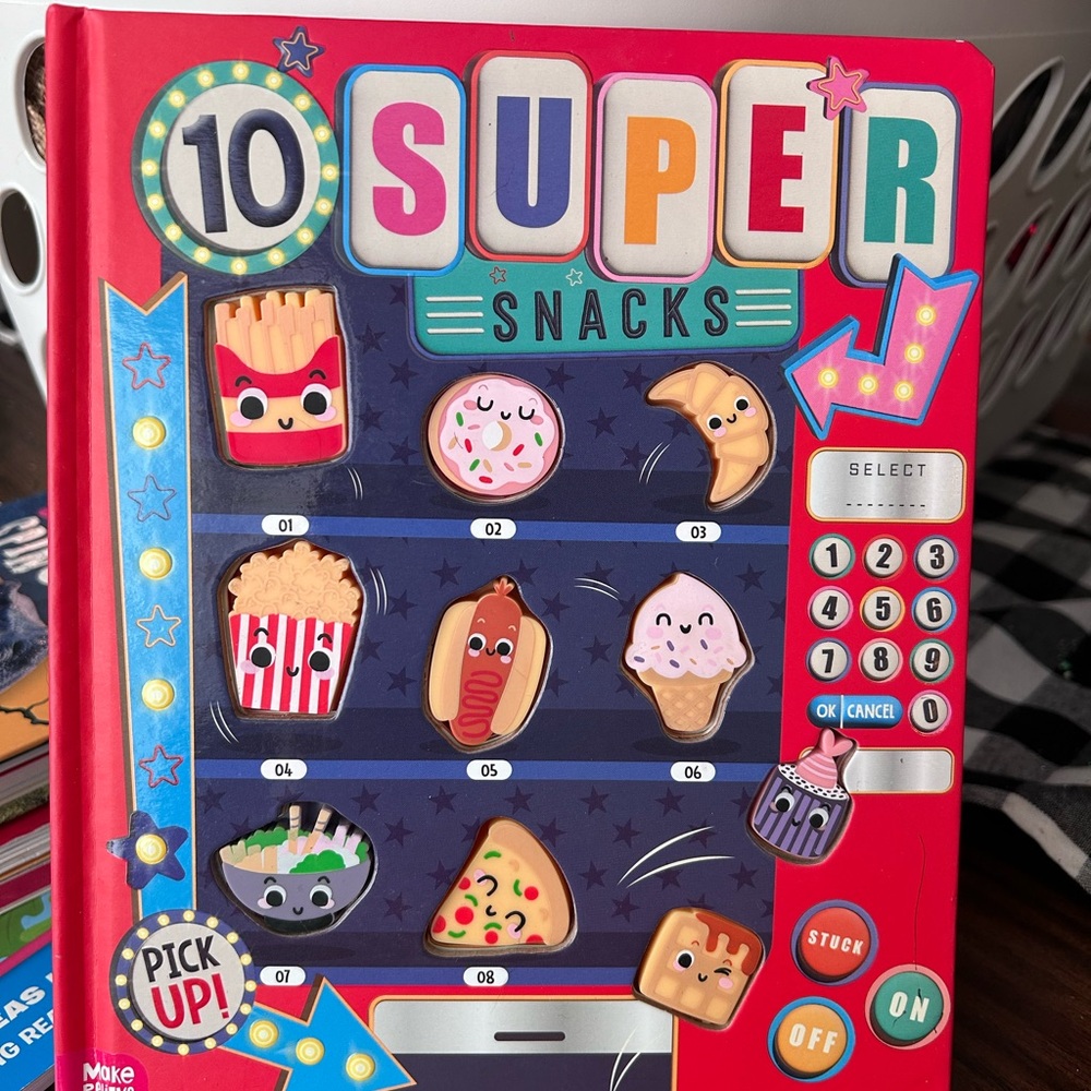 Colorful Snack-Themed Kids Toy Book